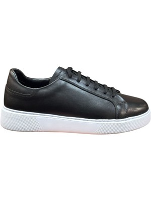 Siyah Greyybull Deri Spor Ayakkabı