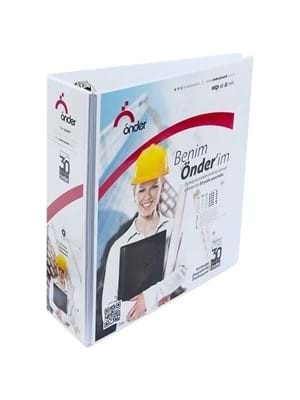 Önder 9 cm 4 Halka D Mekanizma Klasör Beyaz 2019-5