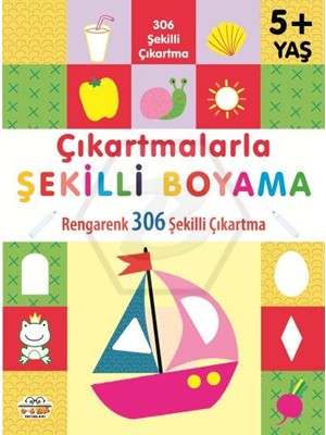 Çıkartmalarla Şekilli Boyama - 5+ Yaş - 0-6 Yaş Yayınları