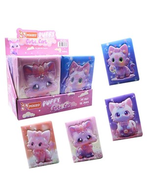 Mikro 13X18 Puffy Not Defteri 96 Yp Cute Cat PF-120