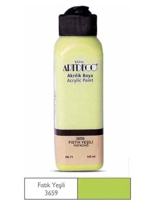 Artdeco 140 ml Akrilik Boya Fıstık Yeşil 70R-3659