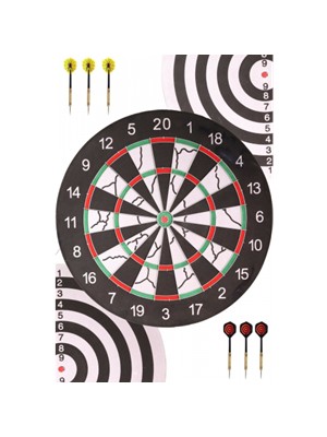 Delta Flocked Dart Seti (6X18 gr Iğne Uçlu Ok+18" Tahta) SDF76
