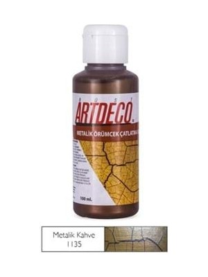 Artdeco 100 ml Örümcek Çatlatma Boyası Metalik Kahve Y-028D-1135