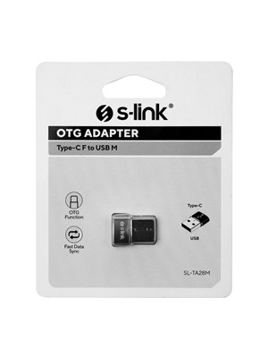 S-Link SL-TA28M Type-C F To USB M Çevirici Otg Adaptör