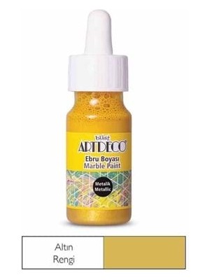Artdeco 30 ml Ebru Boyası 17B-21 Altın