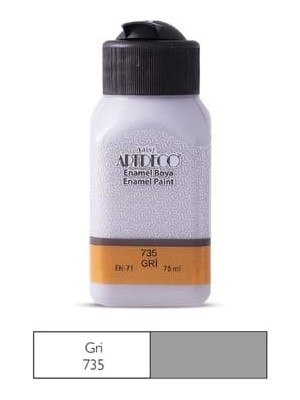 Artdeco Enamel 75 ml Cam ve Seramik Boyası Gri 130 I-735