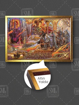 Yüzüklerin Efendisi Yüzük Kardeşliği Üçleme Macera Fantastik Yatay Kanvas Tablo