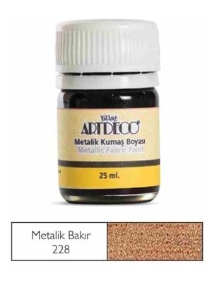 Artdeco 25 ml Metalik Kumaş Boyası Bakır 11A-228