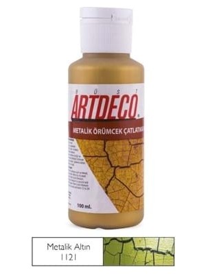 Artdeco 100 ml Örümcek Çatlatma Boyası Metalik Altın Y-028D-1121