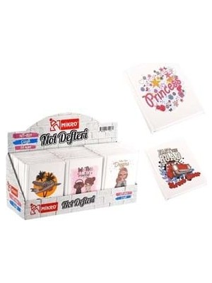 Mikro 10.5X14 cm 80 Yaprak Çizgili Sert Kapak Not Defteri NT-201