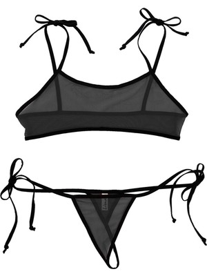 Fantazi Iç Giyim Siyah Fantezi Sütyen Külot Takımı
