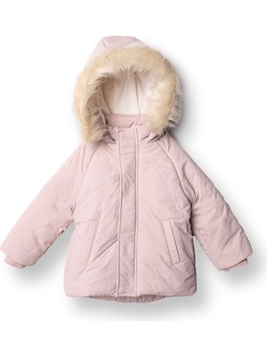 Hellobaby Kız Bebek Mont Fermuarlı Uzun Kol