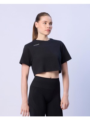 Mia Kadın Siyah Regular Fit Tişört