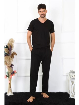 Emos Avm Moda Erkek Pamuk Siyah Tek Alt Pijama