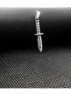 Tutaste Jewellery Rambo Bcak Tasarımlı 925 Ayar Gümüş Erkek Kolye Ucu