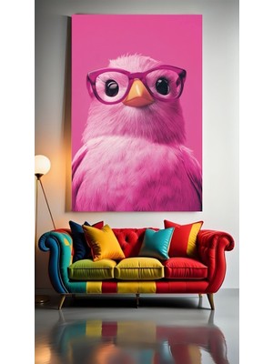 Özkacar Group Tatlı Pembe Civciv V1  Kanvas Tablo