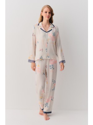 Suwen Viana Gömlek Yaka Pijama Takımı