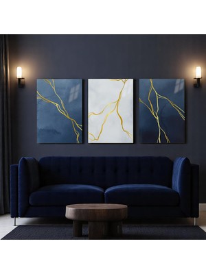 Cozy Co:temperli Cam Üçlü Set Tablo, Tablo, Üçlü Tablo, Uv Baskı, Cam Tablo, 3’lü Set, CUT002