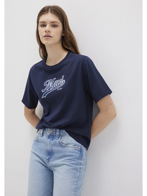 Mavi Mavi Logo Baskılı Lacivert Tişört 1613565-82318