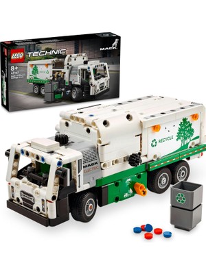 Mack Lr Electric Çöp Kamyonu 42167-8 Yaş ve Üzeri Çocuklar Için Geri Dönüşüm Temalı Koleksiyonluk Yaratıcı Oyuncak Model Yapım Seti, Doğum Günü Hediyesi Fikri (503 Parça)