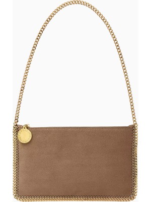 Stella Mccartney Falabella Shaggy Deer, Vegan Deri Diamond-Cut Zincirli Lüks Pochette Çanta