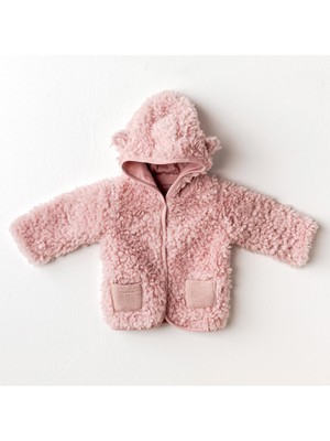 Andywawa Kız Bebek Mont Coat Plush Puppy Gazelle AC25058