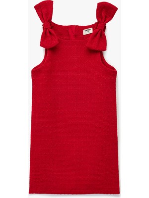 Kolsuz Bisiklet Yaka Tüvit Jile Elbise