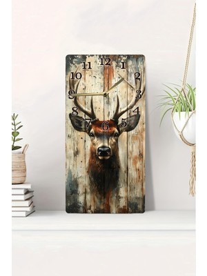 Doğanın Asaletini Duvarlarınıza Taşıyan Mdf Dikdörtgen Saat! 30X60 cm Uv Baskı – USD032