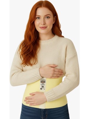 Pamora Yünlü Korse Dik Duruş Destekli, Termal Isıtıcı Kadın/erkek Sarı