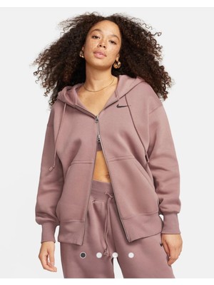 Sportswear Phoenix Fleece Oversized Full-Zip Hoodie Kadın Sweatshirt