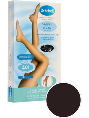 2409 Scholl 40 Den.kısa Dinlendirici Çorap - Siyah - 2