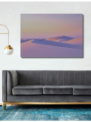 Pastel Rüya Sahra Manzarası Dekoratif Ahşap Ev/işyeri/ofis Kare Tablo