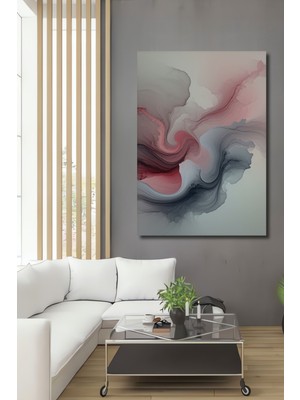 Pembe Gri Dansı Soyut Sanat Dekoratif Ahşap Ev/işyeri/ofis Kare Tablo