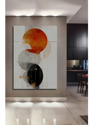 Soyut Küreler Modern Sanat Yağlı Boya Görünümlü Dekoratif Ahşap Ev/işyeri/ofis Kare Tablo