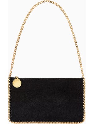 Stella Mccartney Falabella Shaggy Deer, Vegan Deri Diamond-Cut Zincirli Lüks Pochette Çanta
