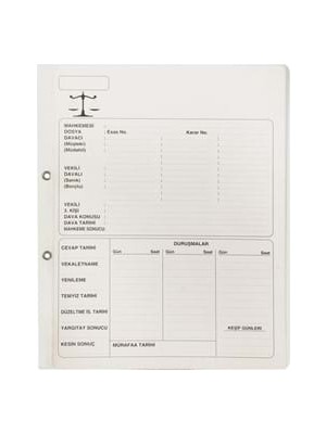 Ful 1.hamur Avukat Büro Dosyası 50 Li Beyaz