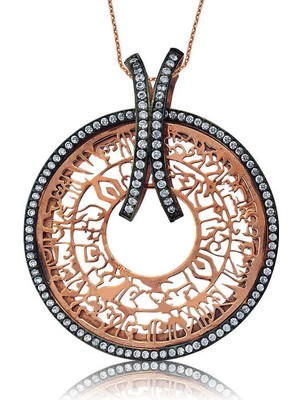 Blackcraft Gümüş Nur Suresi Bayan Kolye (BC-410B04)