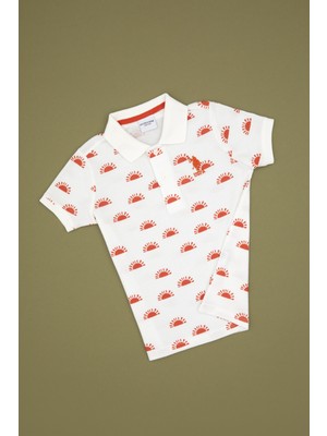 U.s. Polo Assn. Erkek Çocuk Ekru Tişört 50311948-VR019