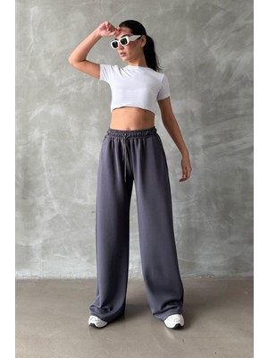 Madmext Füme  Yumuşak Dokulu Palazzo Jogger Kadın Eşofman Altı MG2122