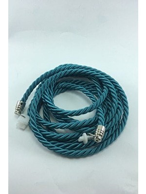 Halis Ticaret Kruvaze Perde Tül Fon Toplama Aparatı Halat Kordon Braçol 300CM Metal Uçlu 1 Adet