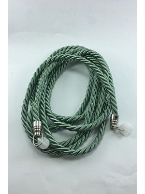 Halis Ticaret Kruvaze Perde Tül Fon Toplama Aparatı Halat Kordon Braçol 300CM Metal Uçlu 1 Adet