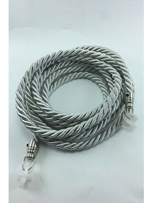 Halis Ticaret Kruvaze Perde Tül Fon Toplama Aparatı Halat Kordon Braçol 300CM Metal Uçlu 1 Adet