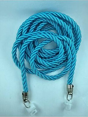 Halis Ticaret Kruvaze Perde Tül Fon Toplama Aparatı Halat Kordon Braçol 300CM Metal Uçlu 1 Adet Demirkordon