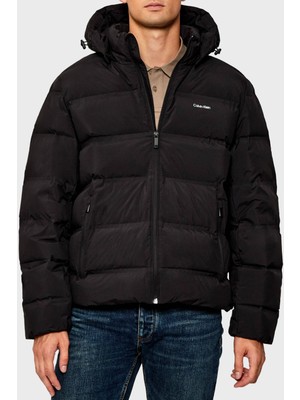 Calvin Klein Suya Dayanıklı Regular Fit Çıkarılabilir Kapüşonlu Şişme Mont LV04LD517GUB1 Erkek Mont LV04LD517G Ub1