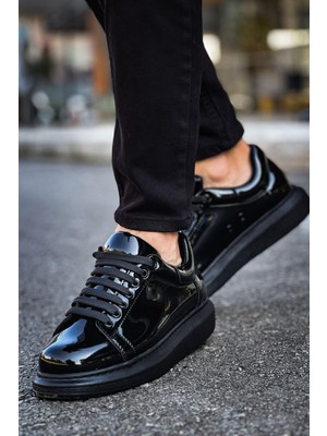 Estrella Premium Erkek  Sneaker Siyah Rugan