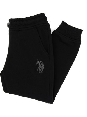 U.s. Polo Assn. Erkek Çocuk Siyah Eşofman Altı %85 Pamuk Regular Fit 50314026-VR046