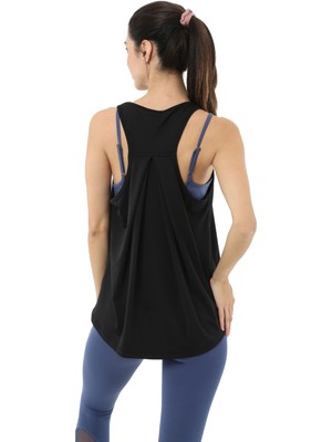 Scorp Simplex Kadın Siyah Spor Atlet Nefes Alabilir Kumaş ile Rahat Kesim Tasarım