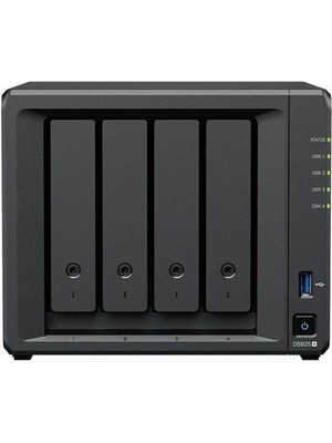 Synology DS925-4G Plus Ryzen V1500B-4GB Ram- 4-Diskli Nas Server (Disksiz)