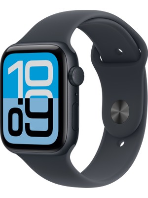 Apple Watch Se 3 Gps, 44 mm Gece yarısı Alüminyum kasa ve Gece yarısı Spor kordon - m/l