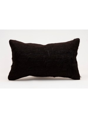 El Yapımı Kilimden Yapılmış Vintage Kırlent Kılıfı, Yün, 30X50 cm